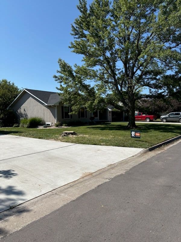 Gallery photos for Tree Removal and Driveway Beautification in Newton: Image #1