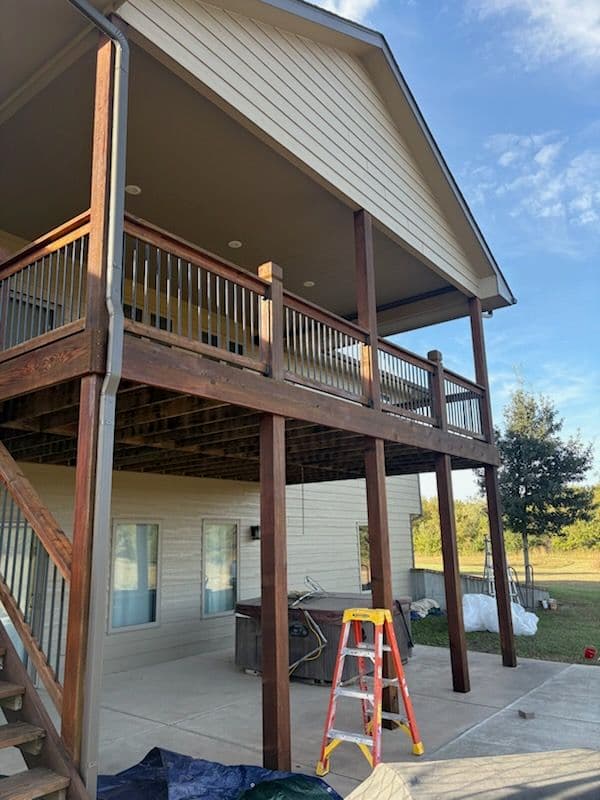 Gallery photos for Deck Staining Project in Newton: Image #1