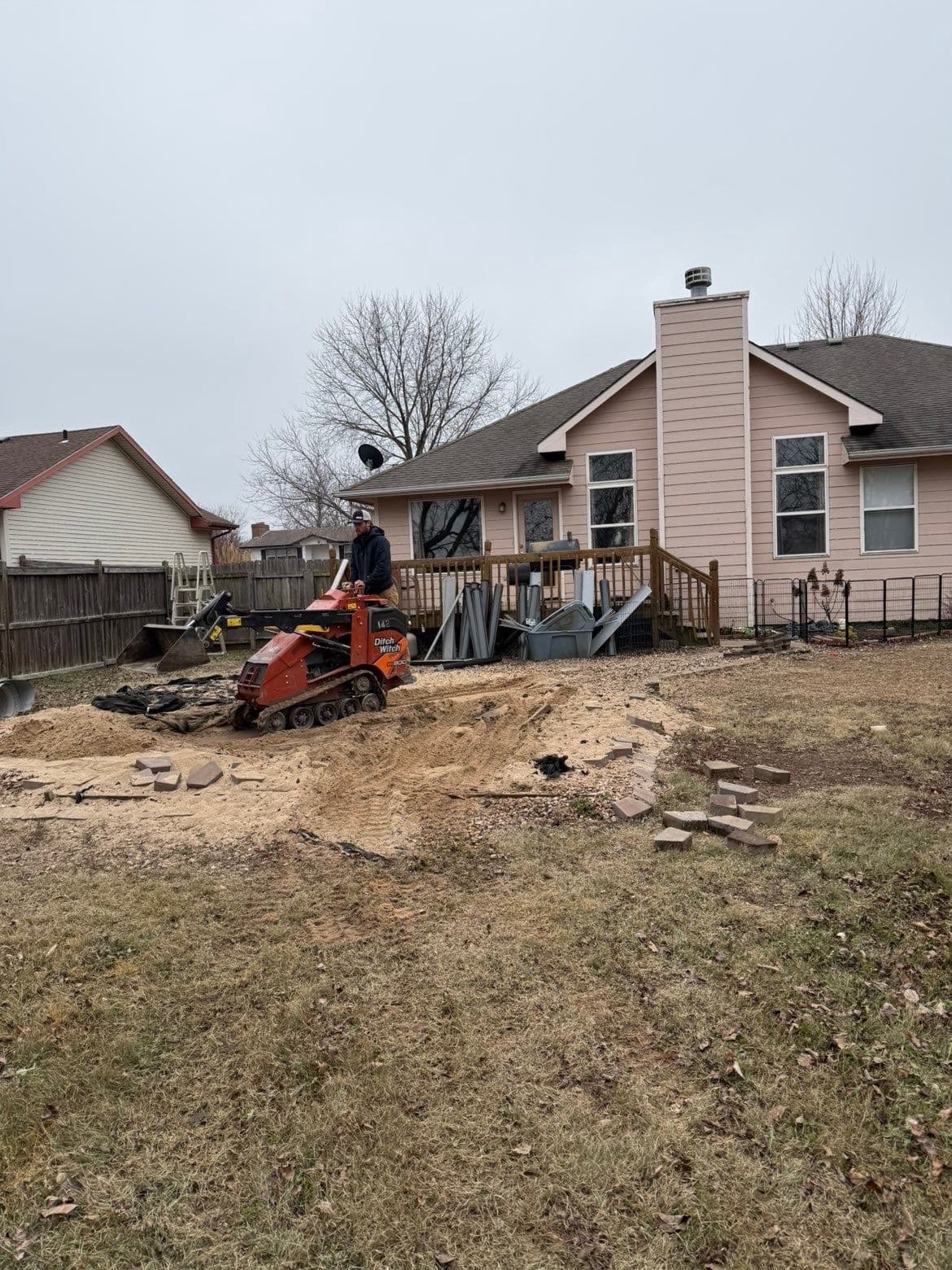 Backyard Transformation with Sand Removal